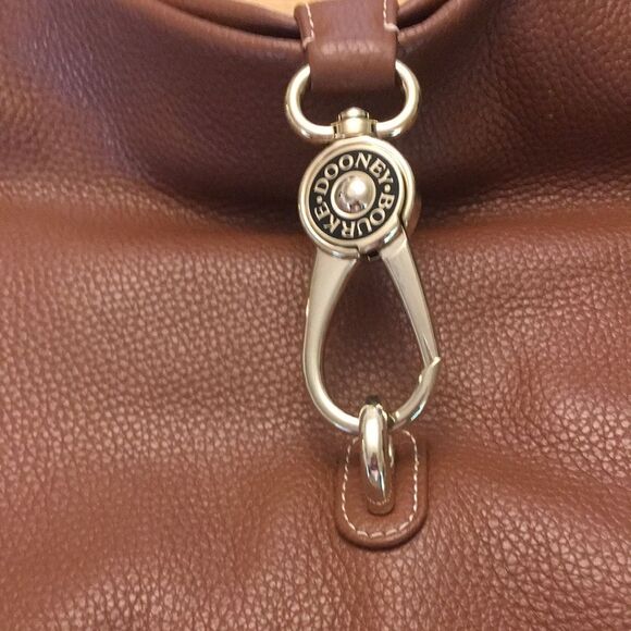 Dooney & Bourke Samba Hobo Logo Loc Sac Brown Pebbled Leather - Picture 4 of 17